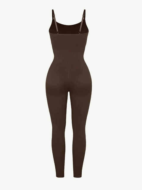 CurvyPower | Australia Jumpsuit Ribbed Plus Size Bodycon Jumpsuits Shaper with Removable Pads