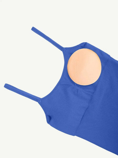 CurvyPower | Australia Jumpsuit Ribbed Plus Size Bodycon Jumpsuits Shaper with Removable Pads