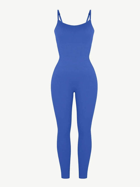 CurvyPower | Australia Jumpsuit Ribbed Plus Size Bodycon Jumpsuits Shaper with Removable Pads