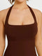 Curvypower | Australia Jumpsuit Seamless Backless Halter Neck Tummy Control Shapewear Jumpsuit