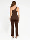 Curvypower | Australia Jumpsuit Seamless One Shoulder Flared Shaper Jumpsuit