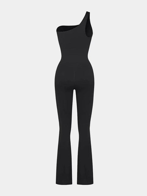Curvypower | Australia Jumpsuit Seamless One Shoulder Flared Shaper Jumpsuit