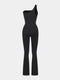 Curvypower | Australia Jumpsuit Seamless One Shoulder Flared Shaper Jumpsuit