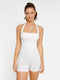 Curvypower | Australia Jumpsuit White / XS/S Seamless Backless Halter Neck Tummy Control Shapewear Jumpsuit