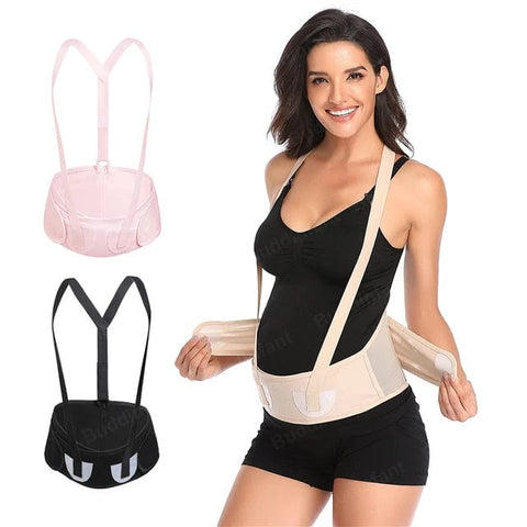 Curvypower | Australia Maternity Belts & Support Bands Pregnancy Belly Maternity Support Belt With Shoulders Straps and Back Waist Band Lumbar Brace Shapewear