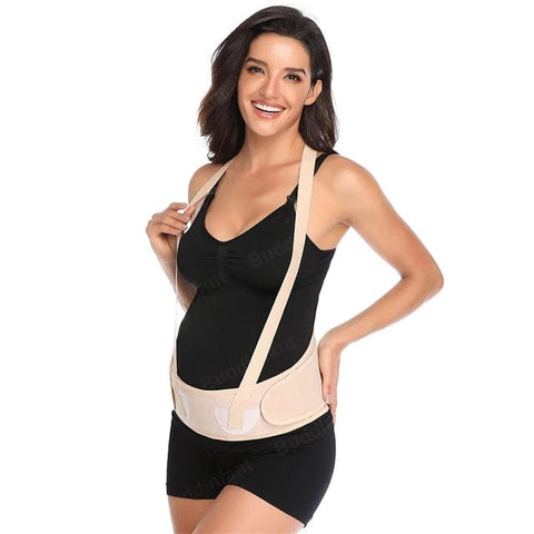 Curvypower | Australia Maternity Belts & Support Bands Pregnancy Belly Maternity Support Belt With Shoulders Straps and Back Waist Band Lumbar Brace Shapewear