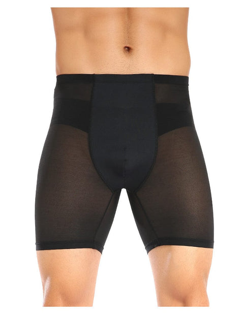 Curvypower | Australia men shaper Black / S Men Hip Lifting Shapewear Compression Boxer Shorts