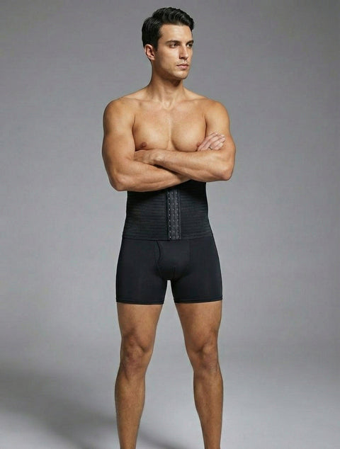 Curvypower | Australia men shaper Men's Body Sculpting High-Waist Compression Shaping Shorts Breathable Slimming Shorts with Waistband Support & Removable Hip Pads