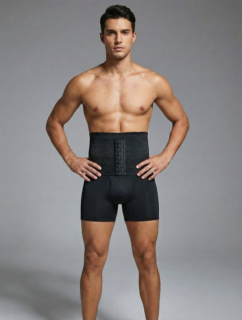 Curvypower | Australia men shaper Men's Body Sculpting High-Waist Compression Shaping Shorts Breathable Slimming Shorts with Waistband Support & Removable Hip Pads