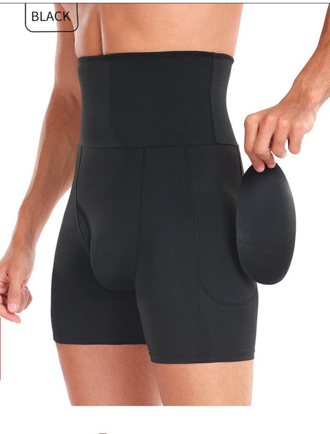 Curvypower | Australia men shaper Men's High Waist Shaper Compression Shorts For Tummy Control and Hip Lifting