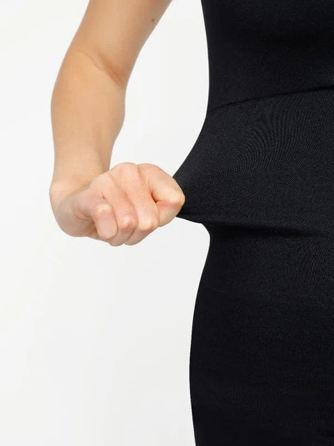 CurvyPower | Australia Midi Dress Midi Sleeveless Square Neck Built Bra Shapewear Dress