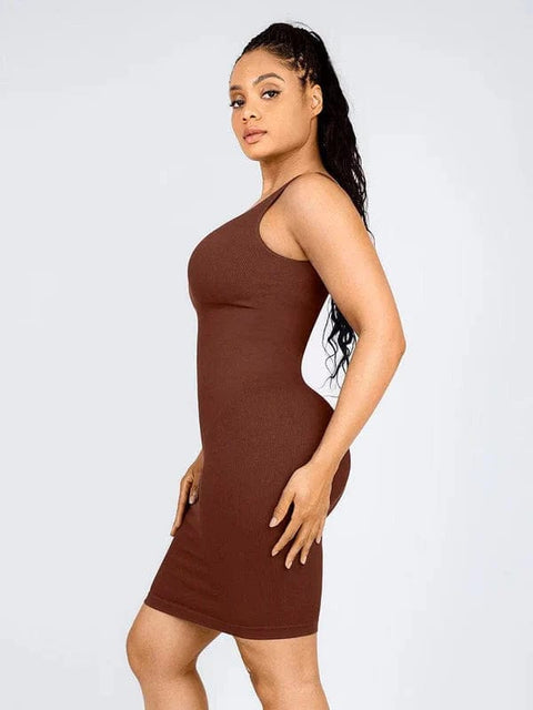 CurvyPower | Australia Midi Dress Summer One Shoulder Tight Bodycon Midi Dress With Built In Bra