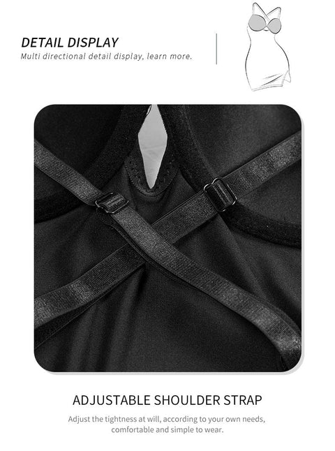 Curvypower | Australia Mini Dress Slimming Side Slit Shaper Mini Slip Dress with Built-In Bra | Curve-Hugging Shapewear Under Dress