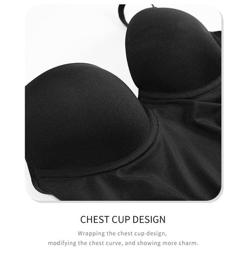 Curvypower | Australia Mini Dress Women Tummy Control Sculpting Shapewear Mini Slip Dress with Built-In Bra