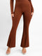 CurvyPower | Australia Pants Dark Brown / S High Waist Flare with Tummy Control and Split Hem Shapewear Pants