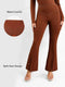 CurvyPower | Australia Pants High Waist Flare with Tummy Control and Split Hem Shapewear Pants