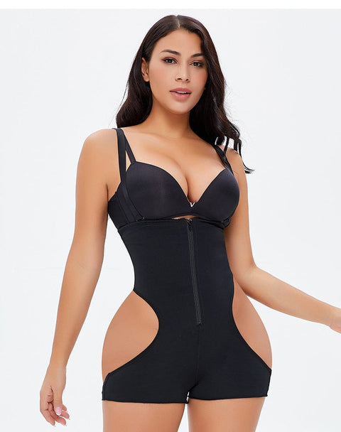 Curvypower | Australia shaper short Black / S High Waist Tummy Control Shaper Shorts with Adjustable Shoulder Straps