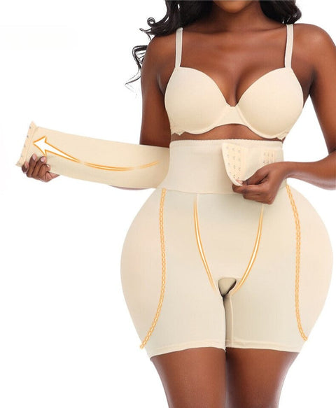 Curvypower | Australia shaper shorts Beige / S High Waist Trainer and Hip Lifting Shaper Shorts with Waist Band