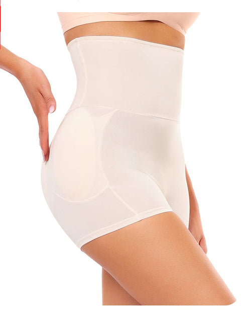 Curvypower | Australia shaper shorts Beige / S High Waisted Bum Lifter Shaping Shorts with Removable Hip Pads