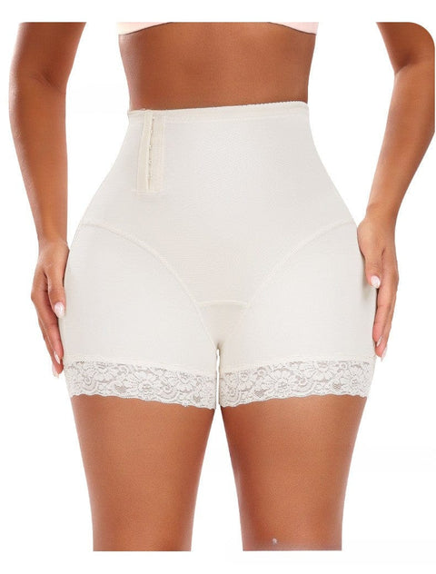 Curvypower | Australia shaper shorts Beige / S Waist Trainer Lace Shaper Shorts with Side Buckle Closure