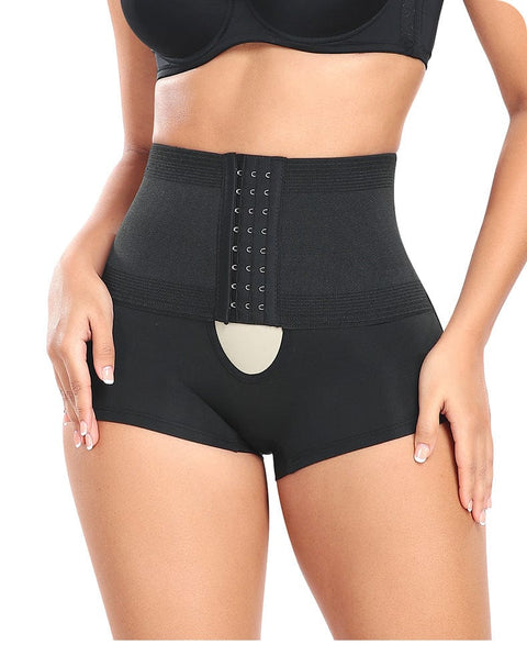 Curvypower | Australia shaper shorts Black / S High Waist Trainer Shaping Shorts with Front Hook and Eye Closure