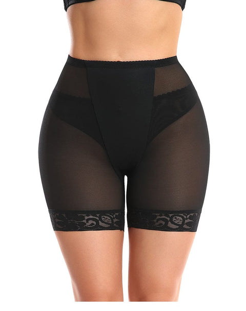 Curvypower | Australia shaper shorts Black / S Lace Bum Lifter High Waist Trainer Shaper Shorts with Hip Pads