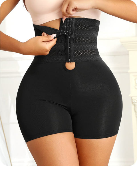 Curvypower | Australia shaper shorts Black / S Tummy Control Open Gusset Shaping Shorts with Hook and Eye Closure