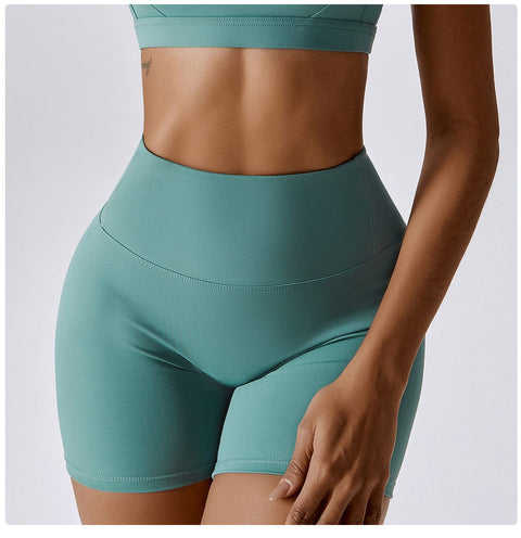 Curvypower | Australia shaper shorts Blue Green / S Women High Waist Hip Lifting Shapewear Gym Shorts
