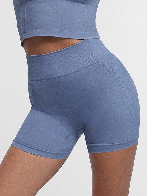 Curvypower | Australia shaper shorts Blue / S Tummy Control Seamless High-Waisted Peach Buttocks Shaping Sports Yoga Shorts Breathable Activewear