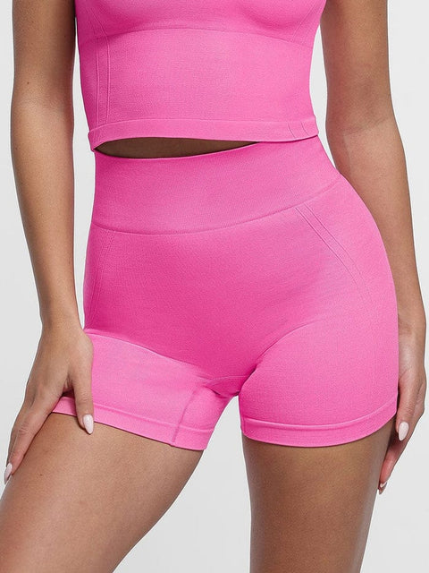 Curvypower | Australia shaper shorts Pink / S Tummy Control Seamless High-Waisted Peach Buttocks Shaping Sports Yoga Shorts Breathable Activewear