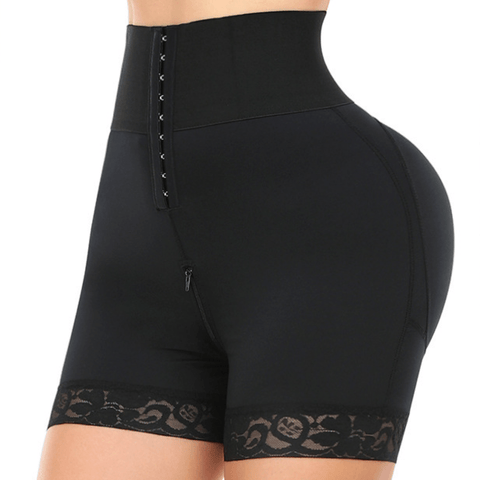 Curvypower | Australia shaper shorts Tummy Control Lace Open Gusset Shaping Shorts with Multi Row Hook and Eye Closure