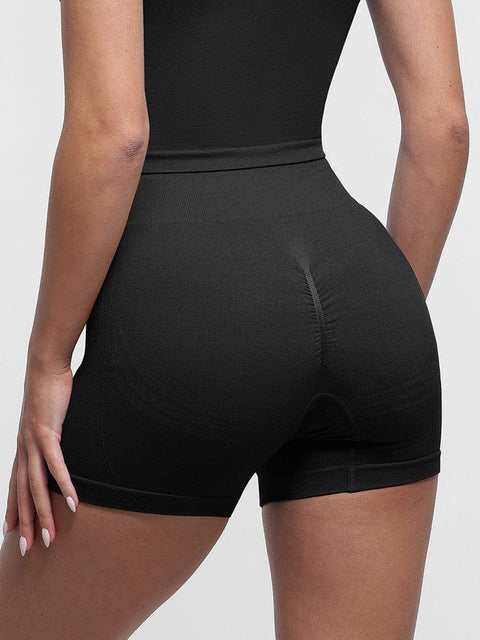 Curvypower | Australia shaper shorts Tummy Control Seamless High-Waisted Peach Buttocks Shaping Sports Yoga Shorts Breathable Activewear