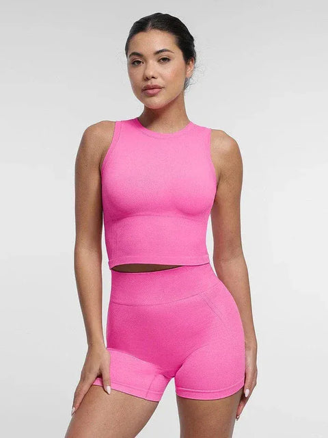 Curvypower | Australia shaper shorts Tummy Control Seamless High-Waisted Peach Buttocks Shaping Sports Yoga Shorts Breathable Activewear