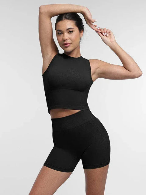 Curvypower | Australia shaper shorts Tummy Control Seamless High-Waisted Peach Buttocks Shaping Sports Yoga Shorts Breathable Activewear