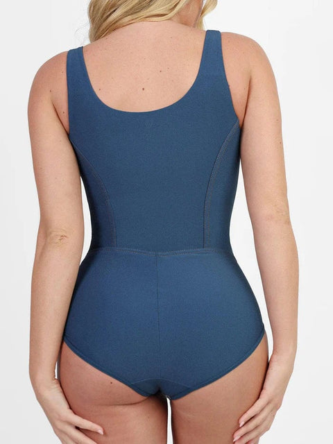 CurvyPower | Australia shapewear bodysuit High Support Tummy Control Denim Shapewear Bodysuit