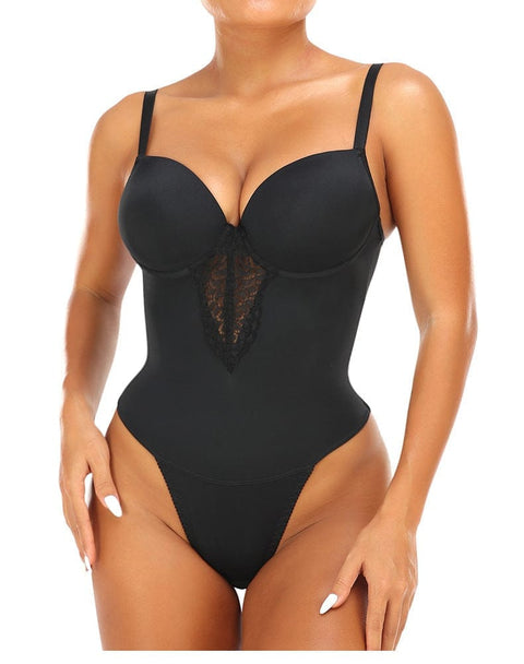Curvypower | Australia shapewear bodysuit Seamless Tummy Control Shaping Bodysuit with Built-In Bra