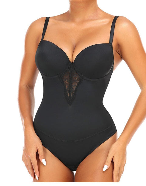 Curvypower | Australia shapewear bodysuit Waist Slimming Tummy Control Lace Shaping Bodysuit