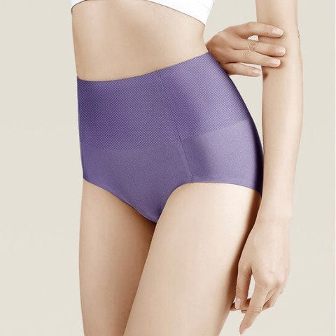 Curvypower | Australia Shapewear Purple / M Seamless High Waist Underwear Solid Color Abdomen Hips Fat Burning Body Sculpting