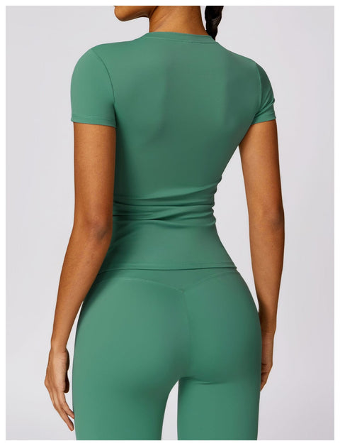 Curvypower | Australia Shirts & Tops Activewear Quick Dry Gym Shaping Shirt Tops for Women
