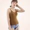 Curvypower | Australia Shirts & Tops Brown / S Spaghetti Straps Padded Camisole with Built-In Padded Bra Tank Tops