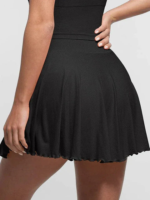 Curvypower | Australia Skirt Women's Sport Tennis Skirt with Built-In Shorts and Pockets