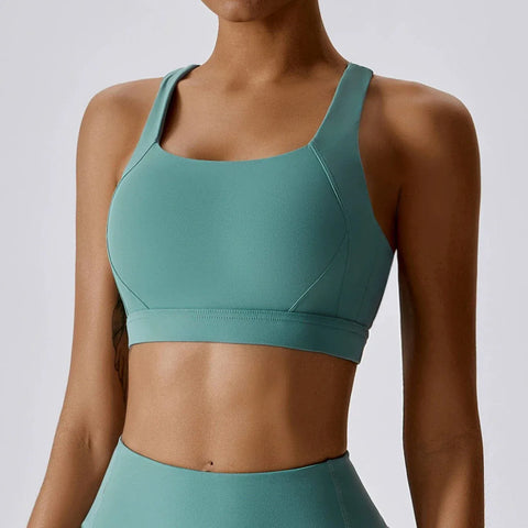 Curvypower | Australia Sports Bra Duck Water Green / S Shockproof Wireless Supportive Sports Bra for Women