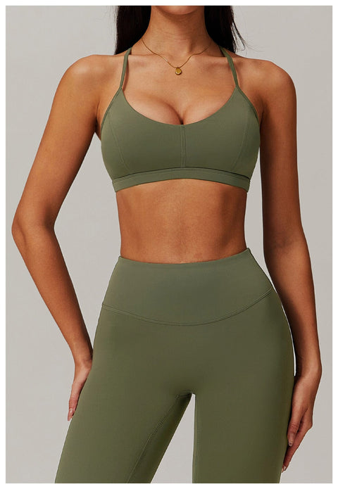 Curvypower | Australia Sports Bra Green / S High-Support Sports Bra for Women with Removable Pads