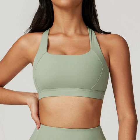 Curvypower | Australia Sports Bra Green / S Shockproof Wireless Supportive Sports Bra for Women