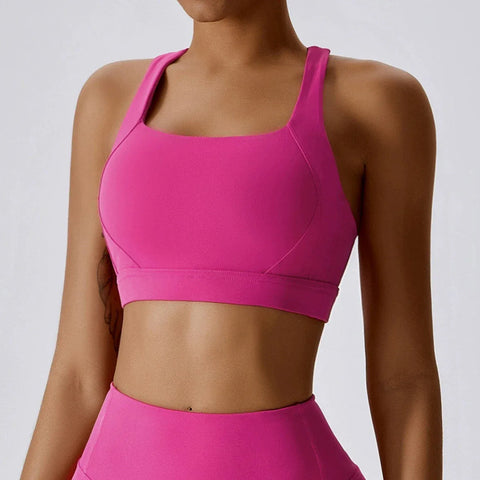 Curvypower | Australia Sports Bra Magenta / S Shockproof Wireless Supportive Sports Bra for Women