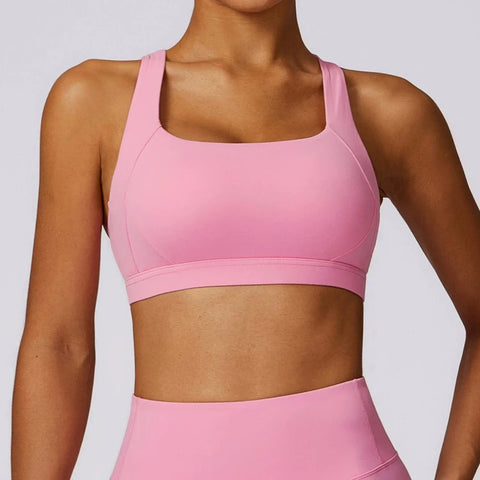 Curvypower | Australia Sports Bra Pink / S Shockproof Wireless Supportive Sports Bra for Women