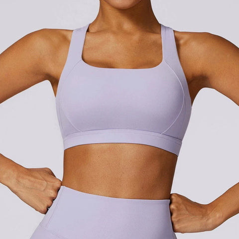 Curvypower | Australia Sports Bra Purple / S Shockproof Wireless Supportive Sports Bra for Women