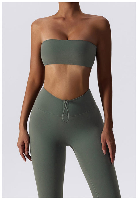 Curvypower | Australia Sports Bra Women Strapless Tube Top Fitness Yoga Bandeau Bra