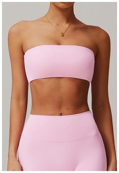 Curvypower | Australia Sports Bra Women Strapless Tube Top Fitness Yoga Bandeau Bra
