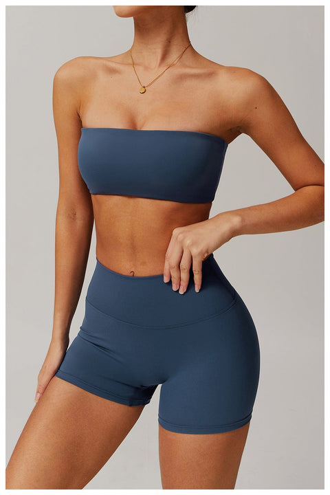 Curvypower | Australia Sports Bra Women Strapless Tube Top Fitness Yoga Bandeau Bra